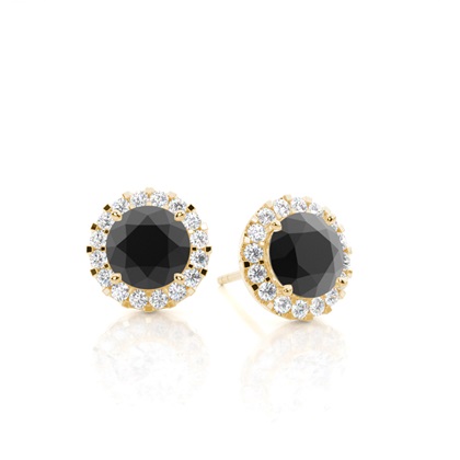 Yellow Gold Women's Diamond Earrings Diamond