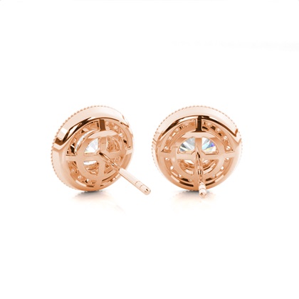 Rose Gold Diamond Earrings