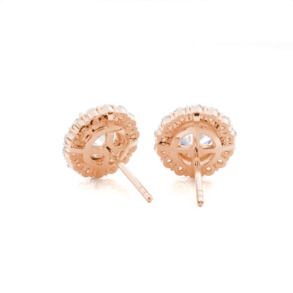 Rose Gold Diamond Earrings