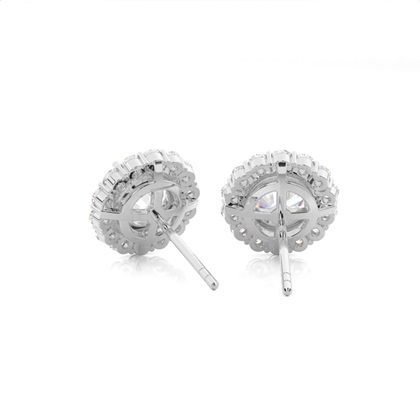 Multi Diamant Ohrstecker in einer Krappenfassung