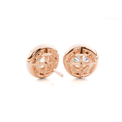 Rose Gold Diamond Earrings