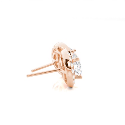 Multi Diamant Ohrstecker in einer Krappenfassung