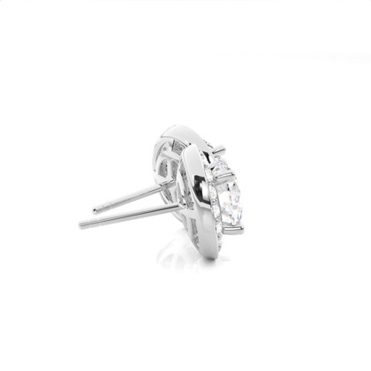 Multi Diamant Ohrstecker in einer Krappenfassung