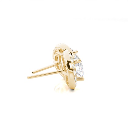 Multi Diamant Ohrstecker in einer Krappenfassung