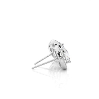 Prong Setting Moissanite Stud Earrings