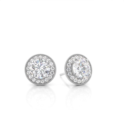 Prong Setting Moissanite Stud Earrings