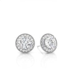 Prong Setting Moissanite Stud Earrings