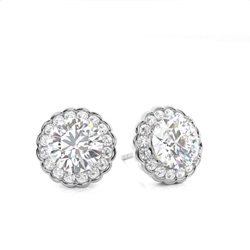 Multi Diamant Ohrstecker in einer Krappenfassung