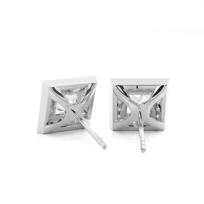 Princess Cut Diamond Earrings 