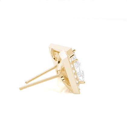 Multi Diamant Ohrstecker in einer Krappenfassung