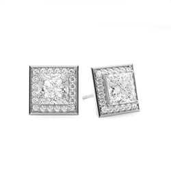 Multi Diamant Ohrstecker in einer Krappenfassung