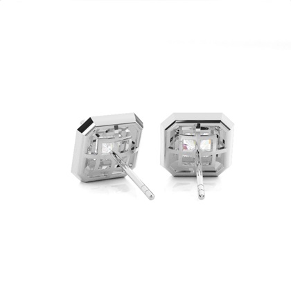 Asscher Cut Diamond Earrings 
