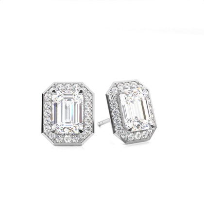 Emerald Diamond Earrings