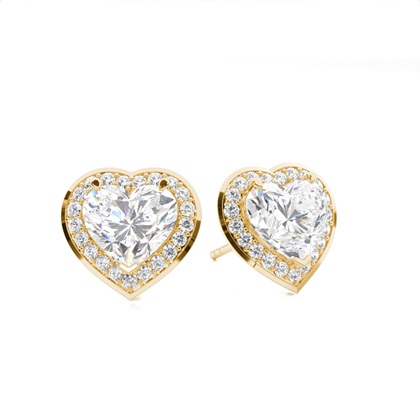 Yellow Gold Diamond Earrings