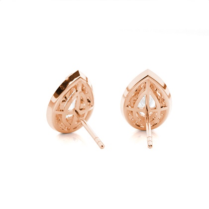 Pear Cut Diamond Earrings