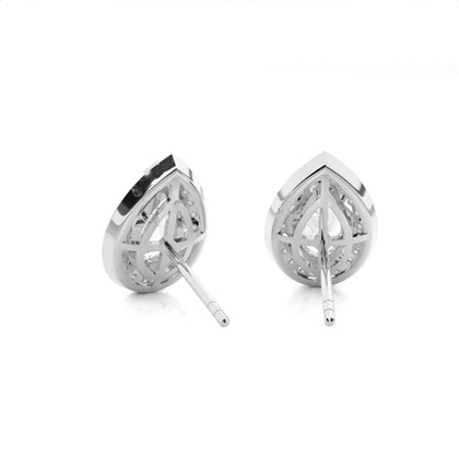 Pear Cut Diamond Earrings