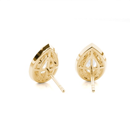 Pear Cut Diamond Earrings