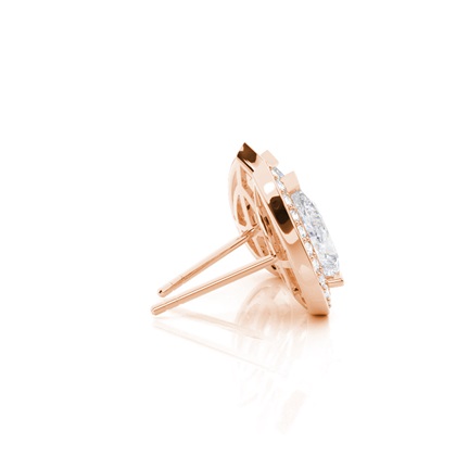 Pear Moissanite Diamond Earrings Diamond