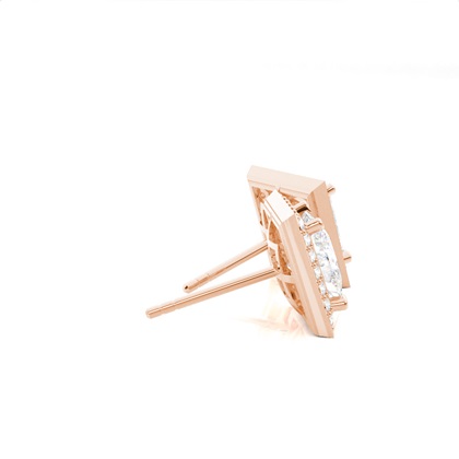 Multi Diamant Ohrstecker in einer Krappenfassung