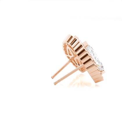 Multi Diamant Ohrstecker in einer Krappenfassung