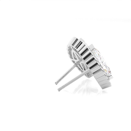 Multi Diamant Ohrstecker in einer Krappenfassung