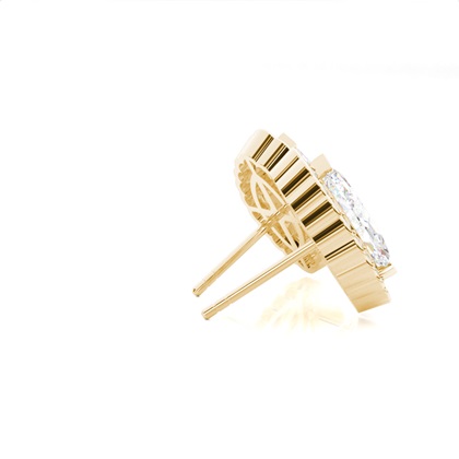 Multi Diamant Ohrstecker in einer Krappenfassung