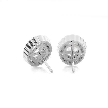 Oval Cut Diamond Earrings 