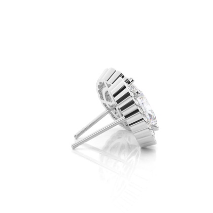 Oval Moissanite Earrings