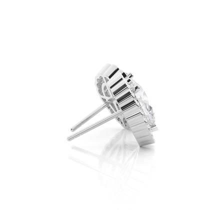 Pear Moissanite Earrings Diamond