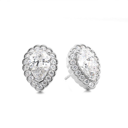 Pear Women's Diamond Earrings Diamond
