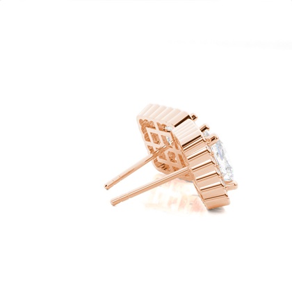 Multi Diamant Ohrstecker in einer Krappenfassung