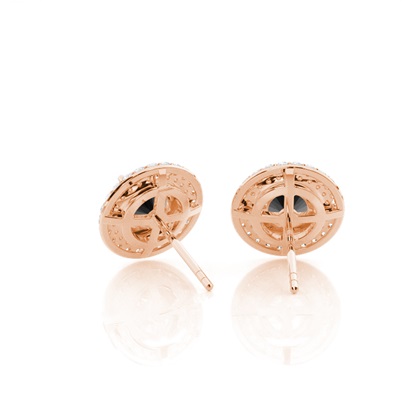 Rose Gold Diamond Earrings
