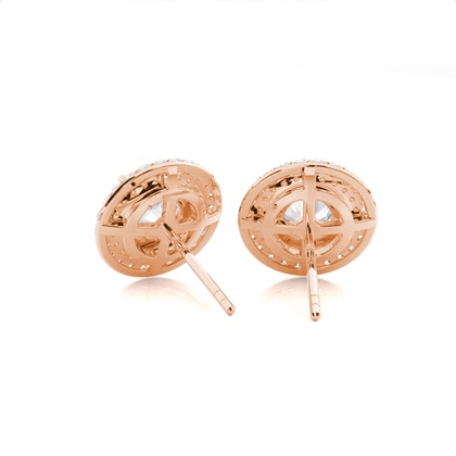 Boucle d’oreille or rose Ddiamant