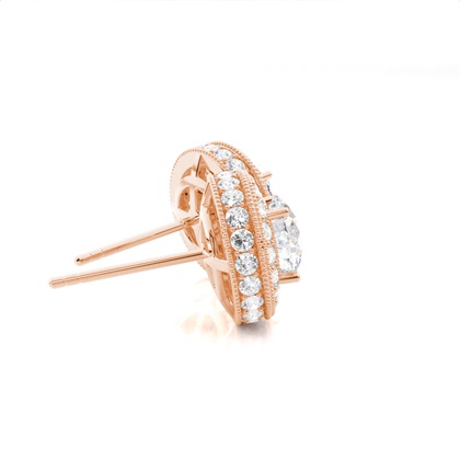 Multi Diamant Ohrstecker in einer Krappenfassung