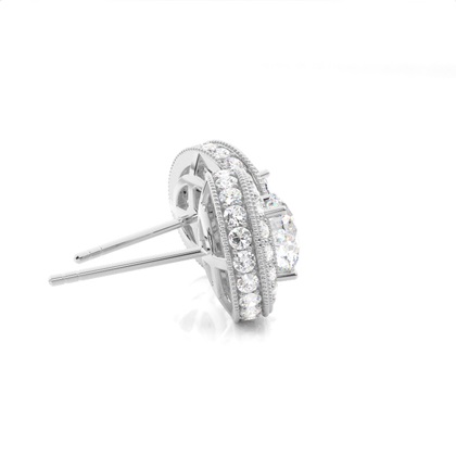 Multi Diamant Ohrstecker in einer Krappenfassung