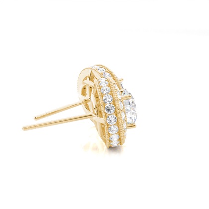 Multi Diamant Ohrstecker in einer Krappenfassung