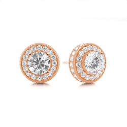 Multi Diamant Ohrstecker in einer Krappenfassung