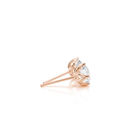 Rose Gold Moissanite Earrings