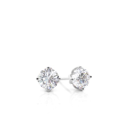 Prong Setting Moissanite Stud Earrings