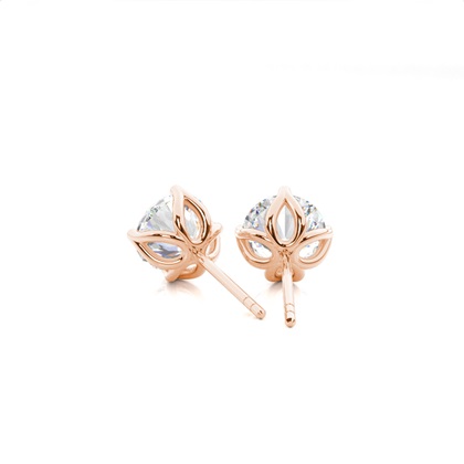 Rose Gold Diamond Earrings