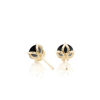 Yellow Gold Diamond Earrings