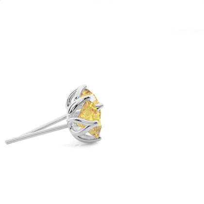 Gelber Diamant Ohrstecker