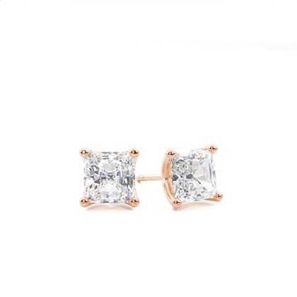 Rose Gold Diamond Earrings