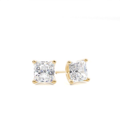 Yellow Gold Diamond Earrings