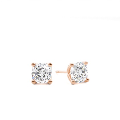 Cushion Cut Diamond Earrings