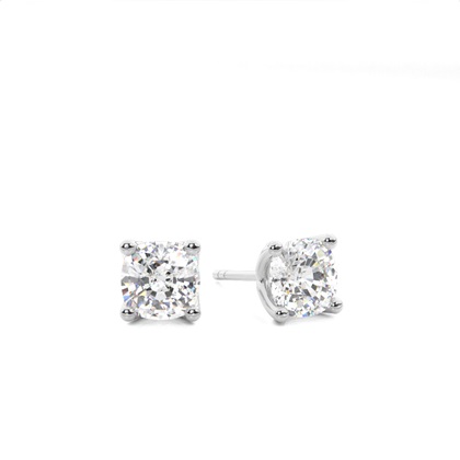 Cushion Cut Diamond Earrings