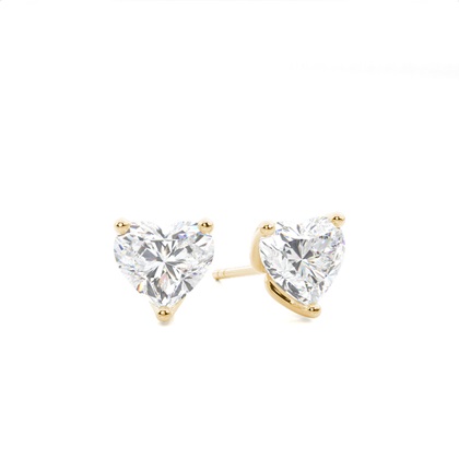Yellow Gold Diamond Earrings