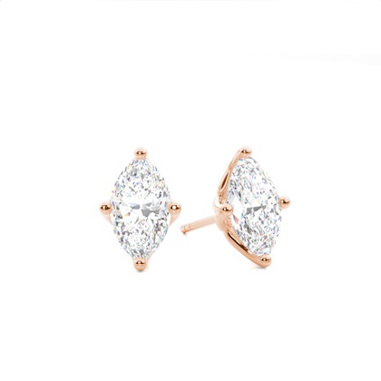Rose Gold Diamond Earrings
