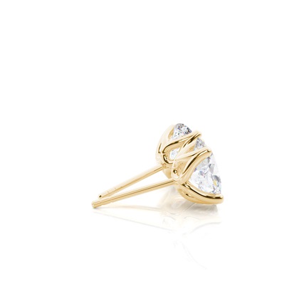 Orecchini per borchie di Moissanite