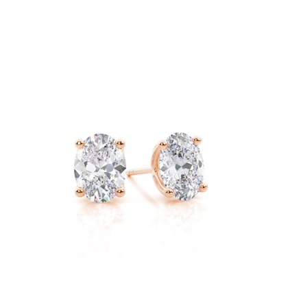 Prong Setting Moissanite Stud Earrings